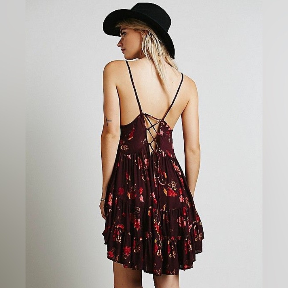 Free People Circle of Flowers Slip Dress